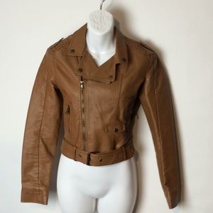 New Look faux leather jacket size S